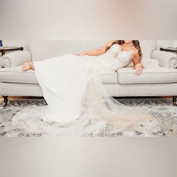 Rose Gold Wedding Gown | Color: Gold/White | Size: 12 | Maisondare's Closet